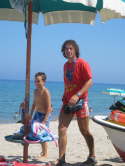 Ciko in spiaggia